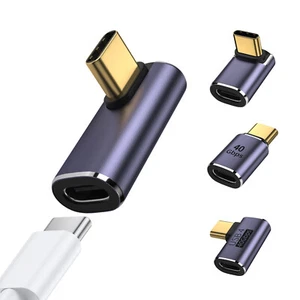 90 Right Angle USB C to USB C Adapter Type C Fast Charge Converter iPhone 15 16 - Picture 1 of 14