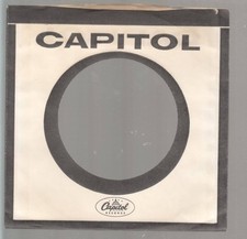 Company Sleeve 45 CAPITOL White w/ Black Out Line & Lettering on