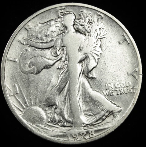 1928-s Walking Liberty Half.  High Grade. (Inventory F) Cover