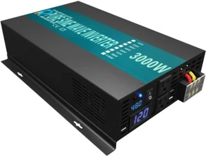 Pure Sine Wave Power Inverter 3000W 48V DC to 120V AC RV/Car/Home/Track Solar - Picture 1 of 10