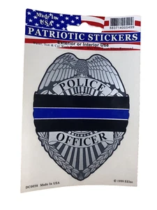 Police Thin Blue Line Decal Made in USA - Picture 1 of 1