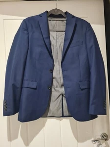 Mens Blue Blazer- Jacket- Marks And Spencers- Skim Fit - Picture 1 of 4