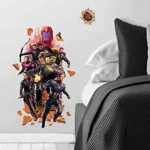 AVENGERS ENDGAME Giant Peel and Stick Wall Decals Captain America Thanos Sticker - Picture 1 of 5