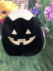 🙂 ¡Página de malvaviscos blandos La calabaza 5"" ¡Negro y dorado! ¡Nuevo con etiquetas + regalos gratis! - Imagen 1 de 13