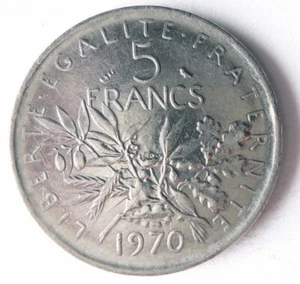 1970 FRANCE 5 FRANCS - High Grade Coin - FREE SHIP - Bin #999 - Picture 1 of 2