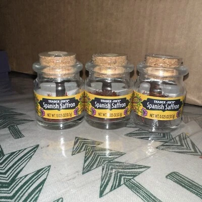 (3) TRADER JOE'S SPANISH SAFFRON - 0.025oz (0.7g) ~ NEW/SEALED! (LOT OF 3) - Image 1 of 4