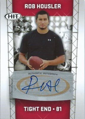 (HCW) 2011 Sage Hit Autographs ROB HOUSLER Auto Signature NFL Authentic 01090 - Image 1 of 2