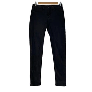 Calvin Klein Jeans Legging Size 6 Black Distressed Pockets Logo - Picture 1 of 14