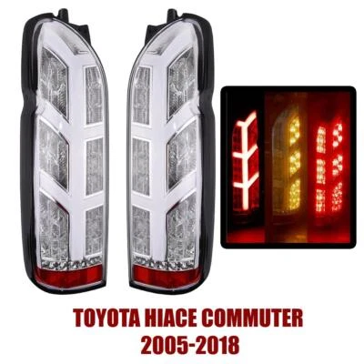 Tail Lamp Rear Light White Lens LED LR For Toyota Hiace Commuter 2005-2018 - Image 1 of 4