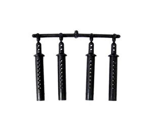 Adjustable Body posts extensions for 1:10 RC cars, trucks & crawlers - BLACK - Picture 1 of 3