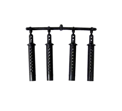 Adjustable Body posts extensions for 1:10 RC cars, trucks & crawlers - BLACK - Image 1 of 3