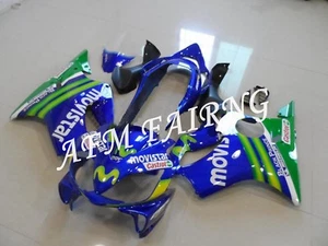 Blue Movistar ABS Injection Mold Bodywork Fairing Panel Kit for CBR600F4i 04-06 - Picture 1 of 2