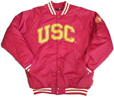 Vintage USC Trojans Creation of Demand Varsity Baseball Dugout Jacket Men's XL - Image 1 of 4