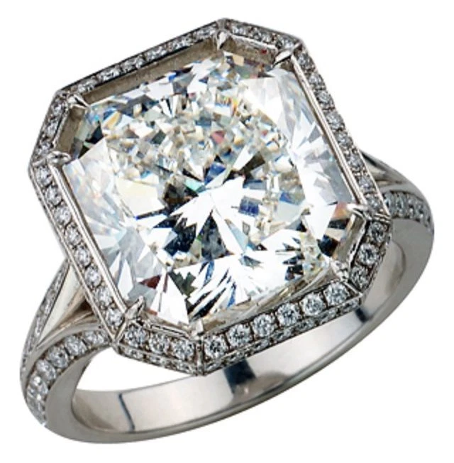 Помолвочное кольцо из 18-каратного золота с бриллиантом сияющей огранки 3,00 карата сертифицировано ГИА - Изображение 1 из 1