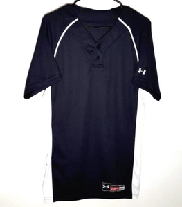 Under Armour Henley Jersey | 2-Button Baseball Pullover | Mens Small - Picture 1 of 7