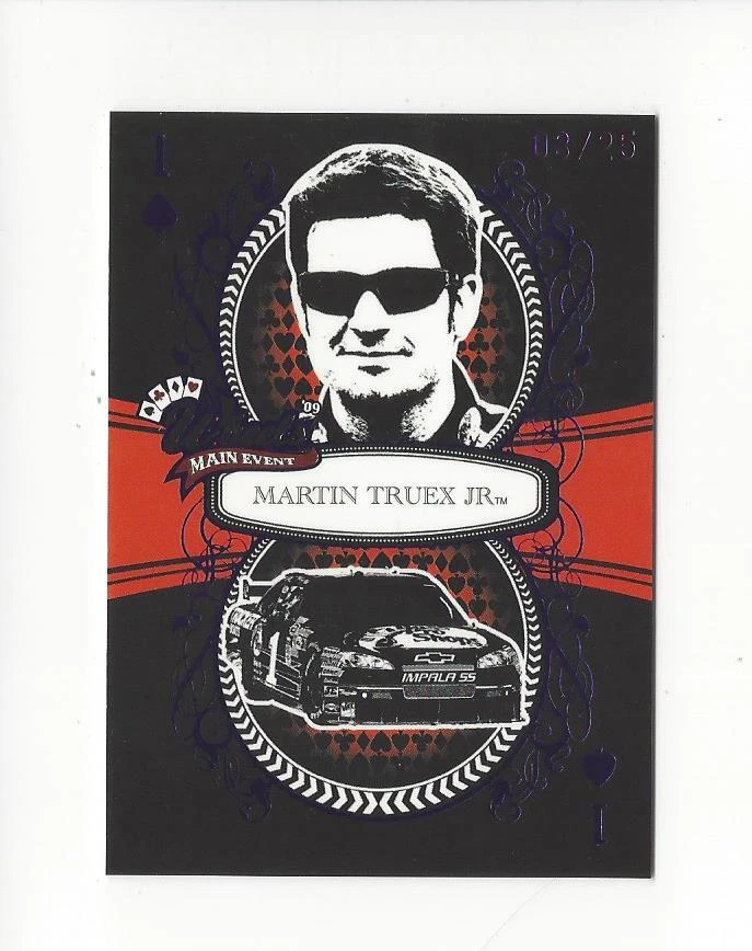 2009 Wheels Main Event Fast Pass Purple #21 Martin Truex Jr. /25  - Image 1 of 1