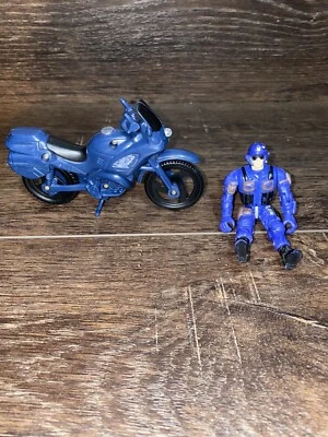 Boneco de ação Lanard Military Solider Police Swat Team azul com motocicleta - Imagem 1 de 4