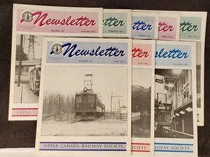 Upper Canada Railway Train Society Newsletter 1992 Lot x 8 Railroad Jan-Aug A67 - Picture 1 of 10
