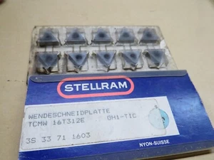 20 Stück STELLRAM TCMW 16T 312E Wendeschneidplatten #BF9-34# - Picture 1 of 2
