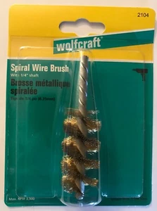 NEU WOLFCRAFT SPIRALDRAHTBÜRSTE 1/4" SCHAFT 2104 MADE IN GERMANY - Bild 1 von 5