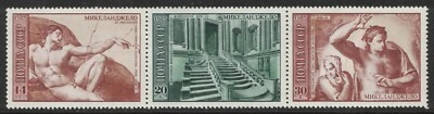 RUSSIA,USSR:1975 SC#4299-01 strip of 3 MNH Works by Michelangelo Q - Image 1 of 2