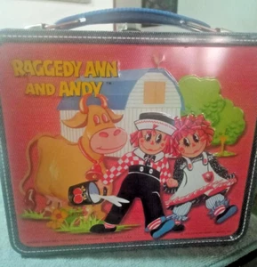 ALADDIN RAGGEDY ANN AND ANDY METAL TIN LUNCH BOX VINTAGE 1973 NEW - Bild 1 von 4