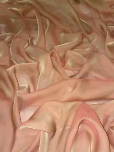 1 mtr two tone gold cationic bridal dress chiffon fabric..58”wide (147cm) #17407 - Picture 1 of 6