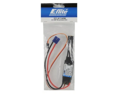 Eflite E-flite 40 AMP Brushless ESC Electronic Speed Control EFLA1140W T-28 P51 - Image 1 of 3