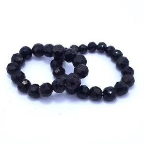 100 Gramm tolle Qualität poliert facettiert rot Granat Perlen Armbänder - Bild 1 von 7