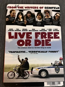 Live Free or Die BLOCKBUSTER VIDEO BACKER CARD 5.5"X8" NO MOVIE - Picture 1 of 1