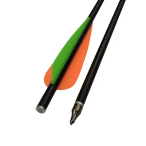 Crossbow Bolts Flat Nock Fiberglass Arrows for Archery Hunting Outdoor 12X 16" - Picture 1 of 5