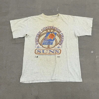 1993 NBA Phoenix Suns Western Conference Champions T-Shirt 2XL Single Stitch - Image 1 of 4
