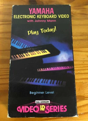 Yamaha Electronic Keyboard  VHS VCR Video Tape Used Johnny Mann Beginner Level - Image 1 of 4