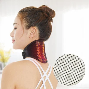 Tutore Supporto Collo Protezione Magnetica Autoriscaldante Collare Sollievo Dolore Heat Pad - Foto 1 di 11