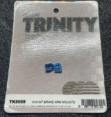 Trinity Rc XXX NT Brake Mounts Anodized Blue Vintage Losi - Image 1 of 2