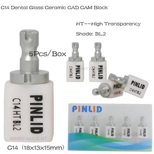 C14 HT BL2 Dental Vidrio Cerámica Litio Dislicado Bloque CAD CAM Cerec Emax - Imagen 1 de 8