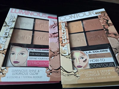 L.A. Colors Get Sculpted! Contour Kit - 4 Shades for Perfect Contouring LOT OF 2 - Image 1 of 3