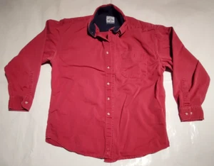 Cambridge Classics Shirt Mens LG Red Long Sleeve Button Up - Picture 1 of 7