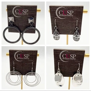 Nuevo juego de pendientes Cusp de Neiman Marcus de 4 piezas - Imagen 1 de 9