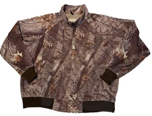 Vintage Woolrich Outdoor Guide Collection Realtree Hardwood Camo Jacket L Bomber - Picture 1 of 11