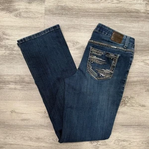 maurices Embellished Bootcut Jeans Dark Wash Women's Size 9/10 Regular - Picture 1 of 11