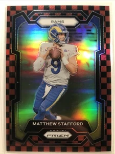 Matthew Stafford 2023 Panini Prizm #169 RED BLACK CHECKERBOARD PRIZM SSP RAMS - Picture 1 of 2