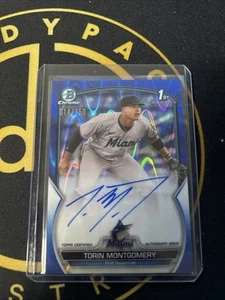 2023 Bowman Chrome - Prospect Autographs Torin Montgomery #CPA-TM Blue... - Picture 1 of 2