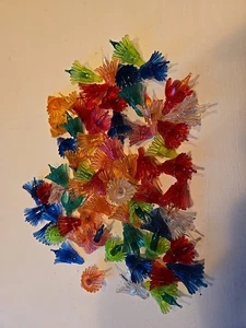 Flower-Lites Ceramic Christmas Tree Bulbs 65PCS Multicolors  - Picture 1 of 3