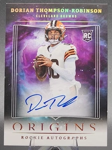 Tarjeta de radiocontrol automática Browns Eagle Panini Origins Dorian Thompson-Robinson Rookie 2023 - Imagen 1 de 3