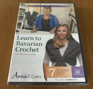 Learn To Bavarian Crochet Jenny King DVD with Pattern CD Intermediate NEW - Bild 1 von 2