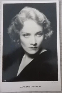 Foto-Autogrammkarte Schauspielerin Sängerin Marlene Dietrich um/ab 1930 (125130) - Bild 1 von 2