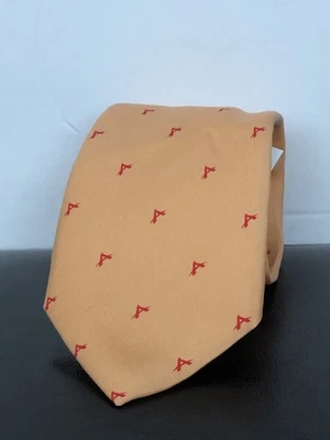 Corbata para el cuello Vineyard Vines naranja claro sol para hombre hecha en EE. UU. 100 % seda Foto 1 de 4
