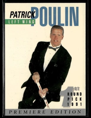 1991 Arena Draft Picks #7 Patrick Poulin Hockey Card 2601H - Image 1 of 2