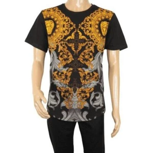 Herren LAVERITA European Fashion Crew Hemd Rhein Kreuz Blumenmuster 93370 schwarz - Bild 1 von 12